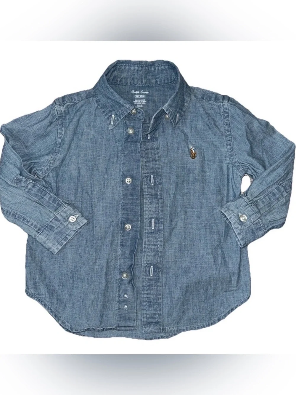 Polo by Ralph Lauren Denim-Style Blue Button-Down Shirt